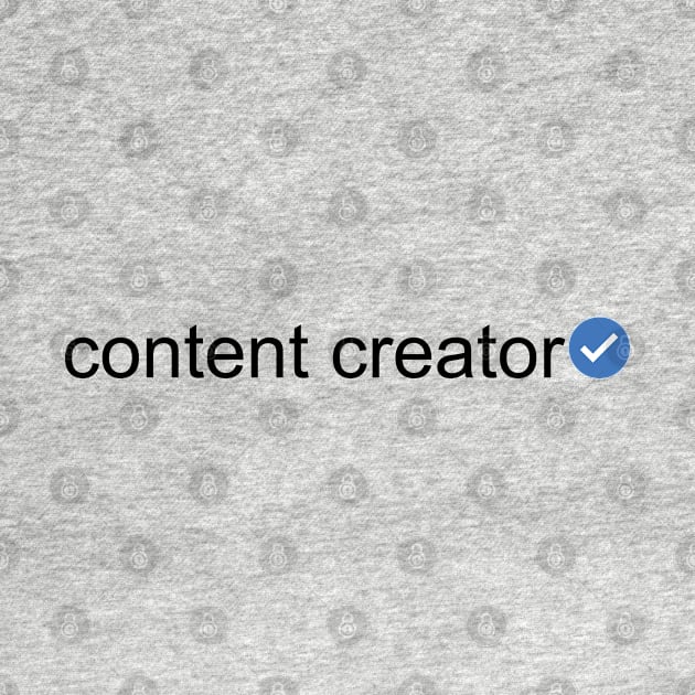 Verified Content Creator (Black Text) by inotyler